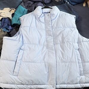 Old Navy Light Blue Women's Puffer Vest